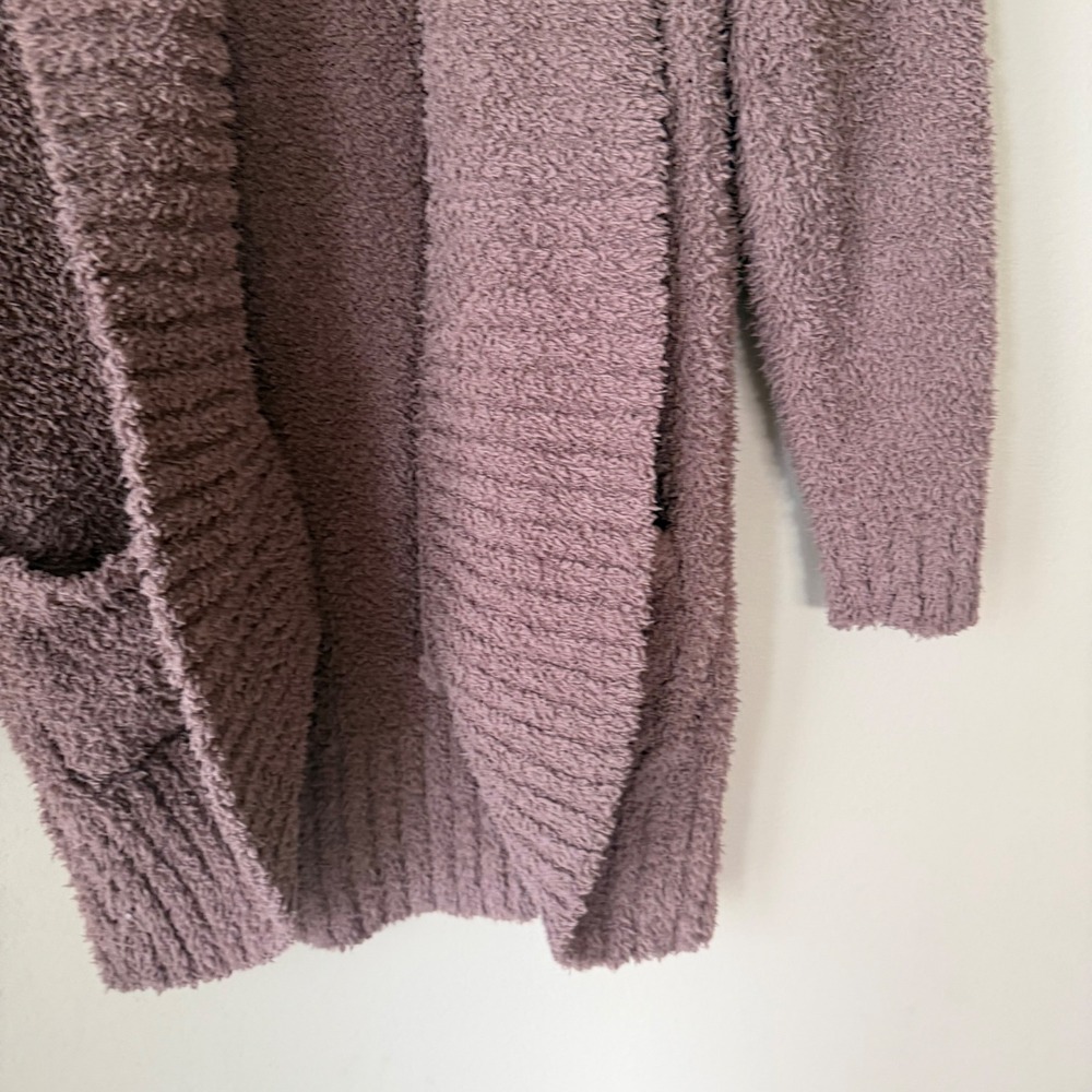 Fuzzy Knit Open-Front Cardigan - Picture 5 of 10